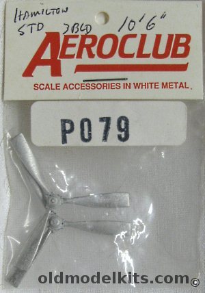 Aeroclub 1/72 (2) Hamilton Standard Three Blade Hydro 10'6 Diameter Propellers, APO79 plastic model kit